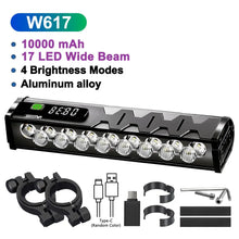 Load image into Gallery viewer, Bicycle Light Front 8/17LED 25500Lumen Bike Light 10000mAh
