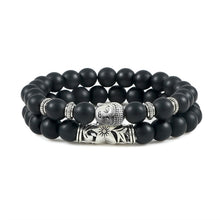Load image into Gallery viewer, 2pcs/set Buddha Head Bracelet for Women Men