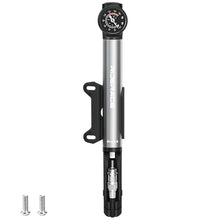 Load image into Gallery viewer, RIDERACE Bicycle Pump With Gauge High-pressure Portable Hand Tire Air Inflator