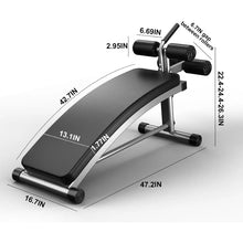 Load image into Gallery viewer, Adjustable Decline Sit Up Bench Reverse Crunch