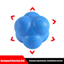 Load image into Gallery viewer, 1Pc Hexagonal Reaction Ball Silicone Agility Coordination Reflex Exercise