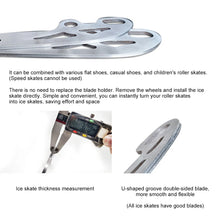 Load image into Gallery viewer, 253/290mm Ice Skates Roller Skate Ski Blade