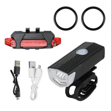 Load image into Gallery viewer, Bike Bicycle Light USB LED Rechargeable Set