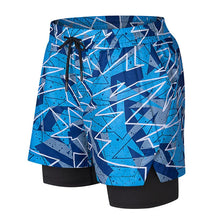 Load image into Gallery viewer, Men's Workout Shorts with Black Inner Fashion Printing Marathon Running Short