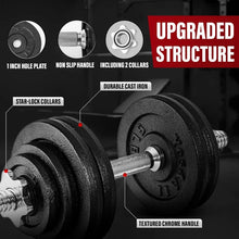Load image into Gallery viewer, AQYes4All Dumbbell with ,Star Lock Collars