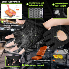 Load image into Gallery viewer, MOREOK Half Finger Gym Fitness Gloves