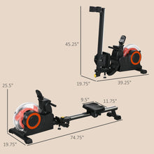 Load image into Gallery viewer, Foldable Soozier Water Rowing Machine