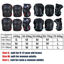 Load image into Gallery viewer, BraceTop 6Pcs/set Teens & Adult Knee Pads Elbow Pads Wrist Guards