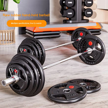 Load image into Gallery viewer, Weightlifting Hard Pull Rubber Barbell Plates Large Hole Bar Barbell Plates