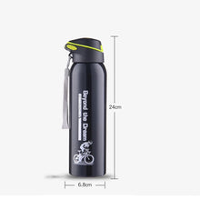 Load image into Gallery viewer, 500ML Bicycle Water Bottle Vacuum Stainless Steel