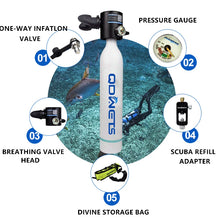 Load image into Gallery viewer, QDWET Mini Scuba Diving Tank Equipment,
