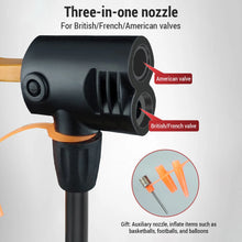 Load image into Gallery viewer, Bike Pump with Gauge Multi-functional Inflator for Bicycles