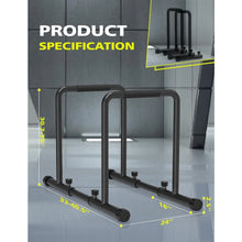 Load image into Gallery viewer, Adjustable Dip Bar Heavy Duty Steel Dip Station, Home Dip Stand