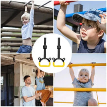 Load image into Gallery viewer, Pull Up Rings 2pcs Trapeze Bar Gymnast Rings Set Non-Slip Calisthenics Rings