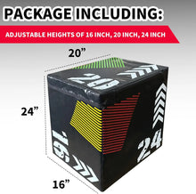 Load image into Gallery viewer, 3 in 1 Plyo Jump Box Soft Jumping Box for Excerise