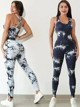 Load image into Gallery viewer, Seamless Tie-Dyed Yoga Jumpsuits