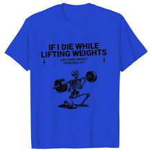 Load image into Gallery viewer, Gym Workout T-shirts for Men Clothing Funny Weightlifting Tshirts