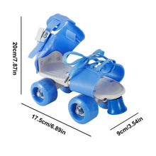 Load image into Gallery viewer, Kids Roller Skates Double Row 4 Wheel Skating Shoes