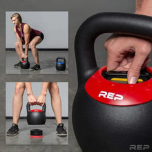 Load image into Gallery viewer, Adjustable Kettlebell with Matte Powder Coating