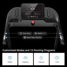 Load image into Gallery viewer, Home Folding Treadmill with Pulse Sensors