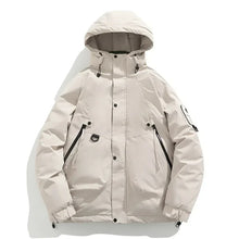 Load image into Gallery viewer, Men's Ski Jacket Winter Windproof Warm Coat Outdoor Sports Mountain Overcoat Hooded Snowboarding