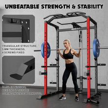 Load image into Gallery viewer, C1-V4 Power Cage, 2000LBS Squat Rack with LAT Pulldown, Multi-Function