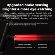 Load image into Gallery viewer, ROCKBROS Bicycle Tail Light Smart Brake Sensing Rear Bike Light