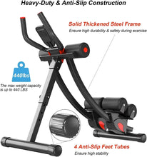 Load image into Gallery viewer, Ab Machine Multi-Functional Exercise Equipment for Home Gym, Height Adjustable Abs Workout Equipment