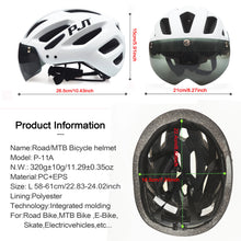 Load image into Gallery viewer, PJT New LED Bike Helmet With Sun Goggle Visor