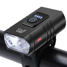 Load image into Gallery viewer, 2 T6 LED Bicycle Front Light Type-C Rechargeable Bicycle Headlamp