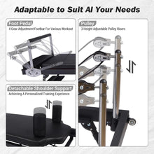 Load image into Gallery viewer, Foldable Reformer Pilates Machine with Adjustable Reformer Heights
