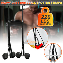 Load image into Gallery viewer, Adjustable Dumbbell Spotter Straps