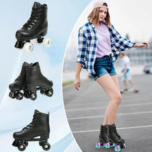 Load image into Gallery viewer, PU Leather Roller Skates Skating Shoes