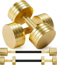 Load image into Gallery viewer, Upgraded Adjustable Steel Dumbbells 40LB / 60LB - 2 in 1 Dumbbell Barbell Set