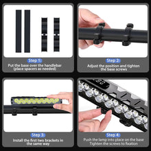 Load image into Gallery viewer, Bicycle Light Front 8/17LED 25500Lumen Bike Light 10000mAh
