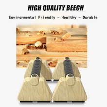 Load image into Gallery viewer, Pull Up Stand Handles Wooden Push Up Bar Beech