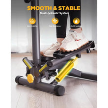 Load image into Gallery viewer, Twist Stepper with Resistance Bands, Stepper Machine with 300LBS Weight Capacity, Full Body Workout