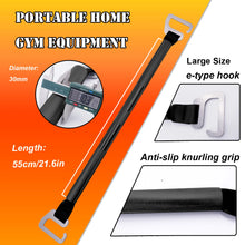 Load image into Gallery viewer, Large Hook Portable Resistance Band Exercise Bar Full Body Squat