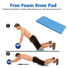 Load image into Gallery viewer, Ab Rolller Wheel l Abdominal Exercise Roller No Noise Non-slip Soft Foam Handles With Knee Mat