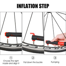 Load image into Gallery viewer, Portable Air Pump 120psi High Pressure Bicycle Pump