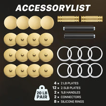 Load image into Gallery viewer, Upgraded Adjustable Steel Dumbbells 40LB / 60LB - 2 in 1 Dumbbell Barbell Set