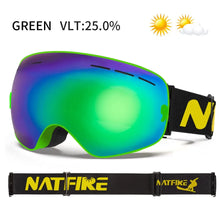 Load image into Gallery viewer, NATFIRE Ski Goggles Double Layers Anti-fog UV400