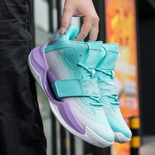 Load image into Gallery viewer, New Popular Creative Fluorescent Color Blocking Low Cut Breathable Anti Slip Wear-resistant Basketball Shoes