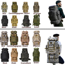 Load image into Gallery viewer, 80L/100L Mountaineering Bag Climb Bag Tactical Backpacks Large Backpack Outdoors Hiking