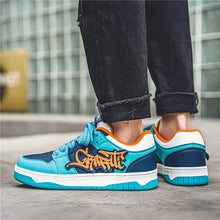 Load image into Gallery viewer, Fashion Blue Designer Skateboard Shoes Men