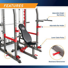 Load image into Gallery viewer, 3 in 1 Smith Machine Home Gym System