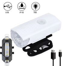 Load image into Gallery viewer, Bike Bicycle Light USB LED Rechargeable Set
