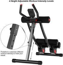 Load image into Gallery viewer, Ab Machine Multi-Functional Exercise Equipment for Home Gym, Height Adjustable Abs Workout Equipment