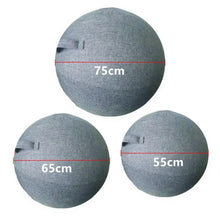 Load image into Gallery viewer, 55-75cm Linen Yoga Ball Cover Non-slip Fitness Bal