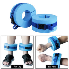 Load image into Gallery viewer, 1 Pair EPS Foam Aquatic Cuffs Swimming Leggings Arm Floating Ring